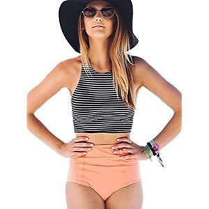 GEEK LIGHTING Womens High Waisted Bikini Swimsuit